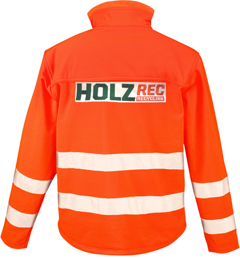 Result High-Vis Soft Shell Jacket R117X  Holz Rec